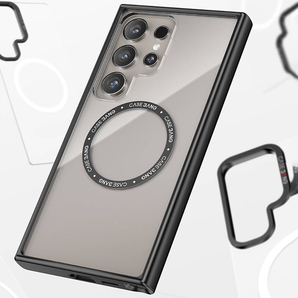 Casebang Body Frame Galaxy S24 Ultra M-safe Şarj Özellikli Kılıf Casebang Body Frame Galaxy S24 Ultra M-safe Şarj Özellikli Kılıf